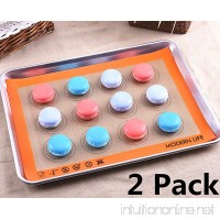 Modern Life Non Stick Silicone Baking Mat 2 Pack with Circles Extra Thick Half Sheet BPA Free and FDA Approved Bakeware Set - B01M6UZFSW
